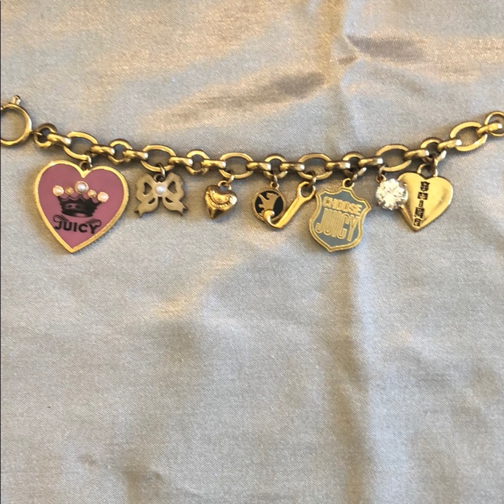 Gold Juicy Couture charm bracelet - Picture 1 of 3